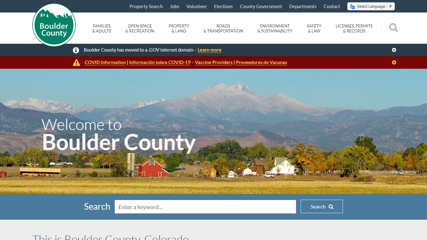 Home - Boulder County